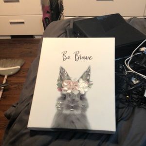 Cute wall painting of rabbit